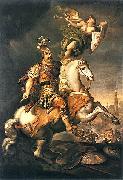 Jerzy Siemiginowski-Eleuter John III Sobieski at the Battle of Vienna France oil painting artist